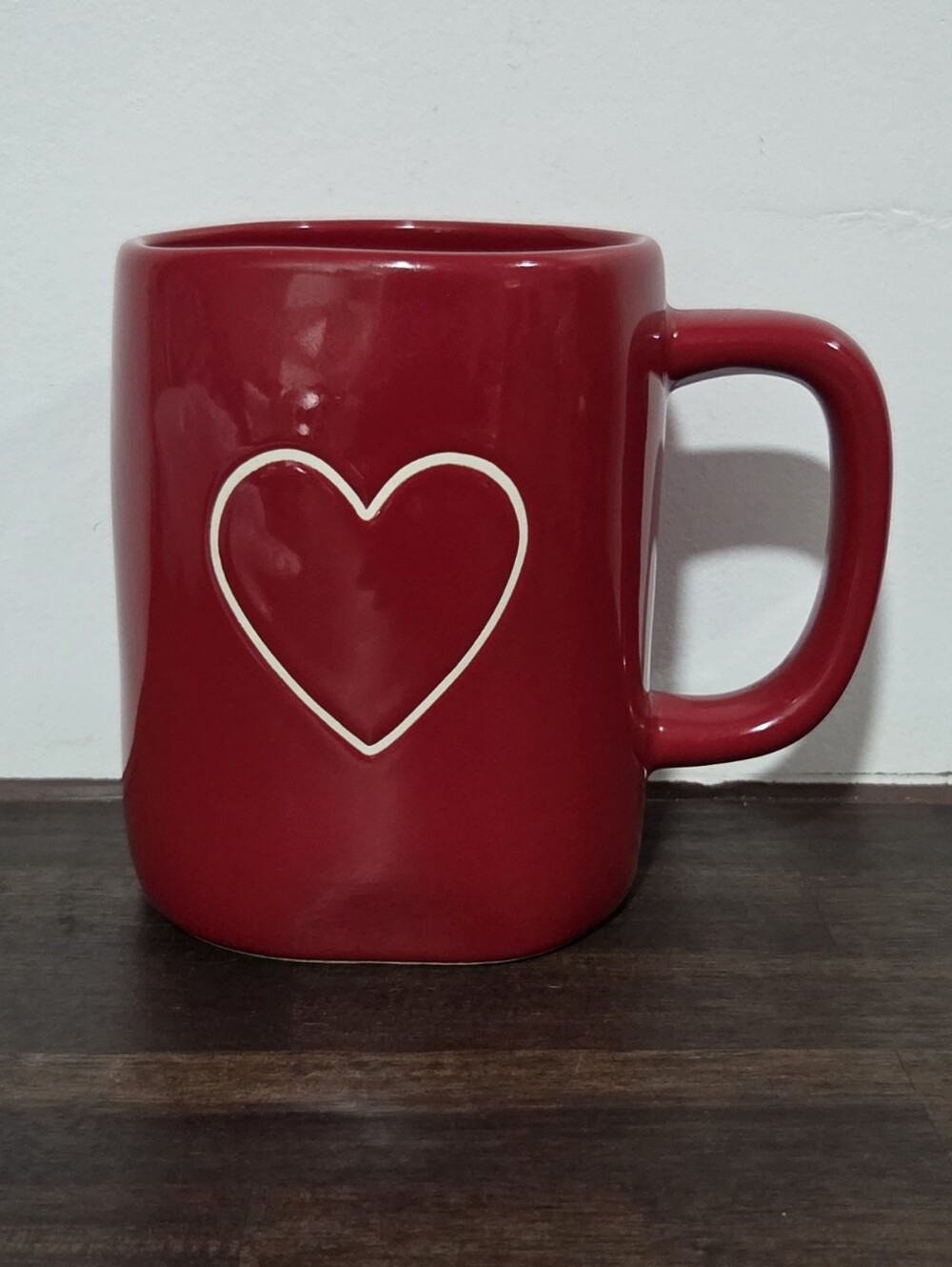 Rae Dunn Red Heart Ceramic Coffee Mug